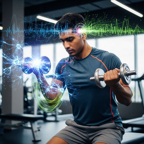Young man actively rehabbing to build strength and mobility, showing improved athleticism and recovery after I-Brain Tech sessions at Synapse SRT.